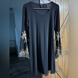 Black with gold embroidery Small NWOT